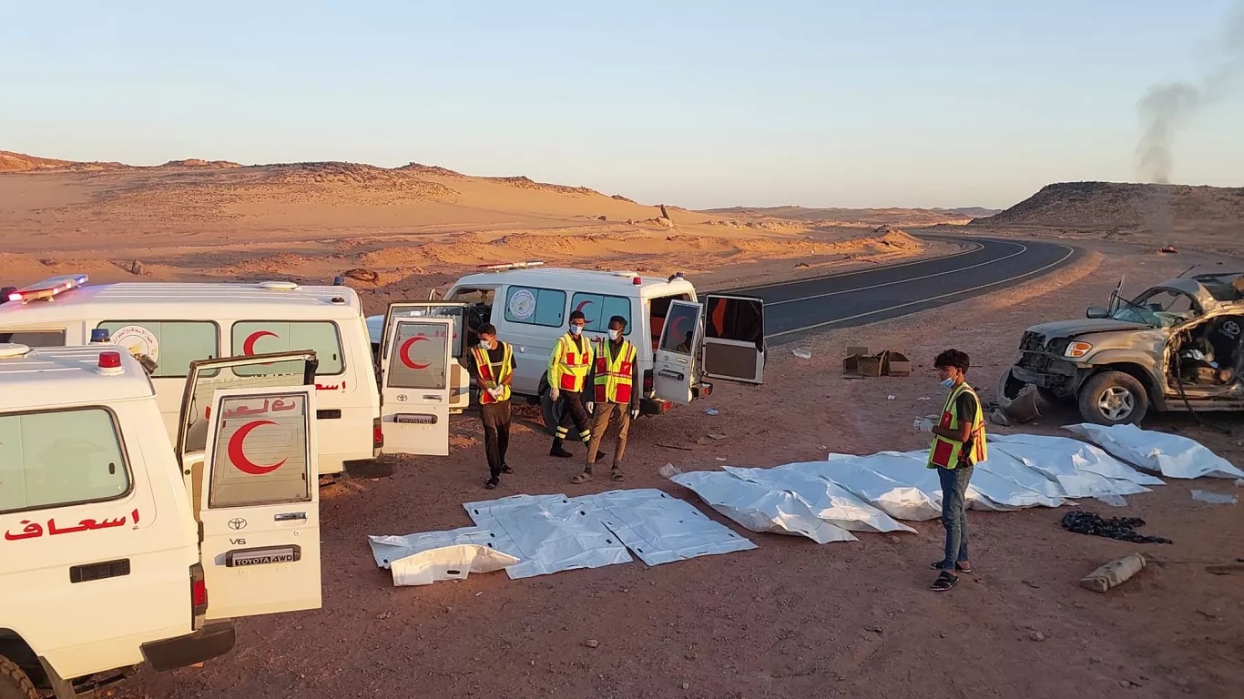 Libya çölünde kaza: