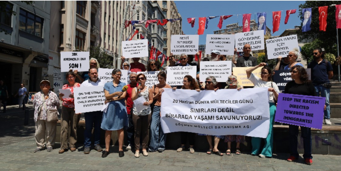 Göçmen Mülteci Dayanışma Ağı, Dünya Mülteciler Günü’nde düzenlediği açıklamada, mültecilerin temel haklarının güvence altına alınması ve sınır dışı uygulamalarına son verilmesi çağrısında bulundu.