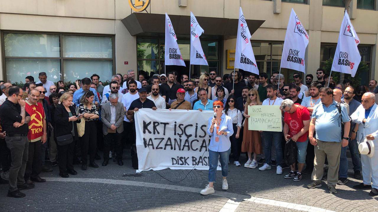 KRT TV’de direniş 7. gününde |