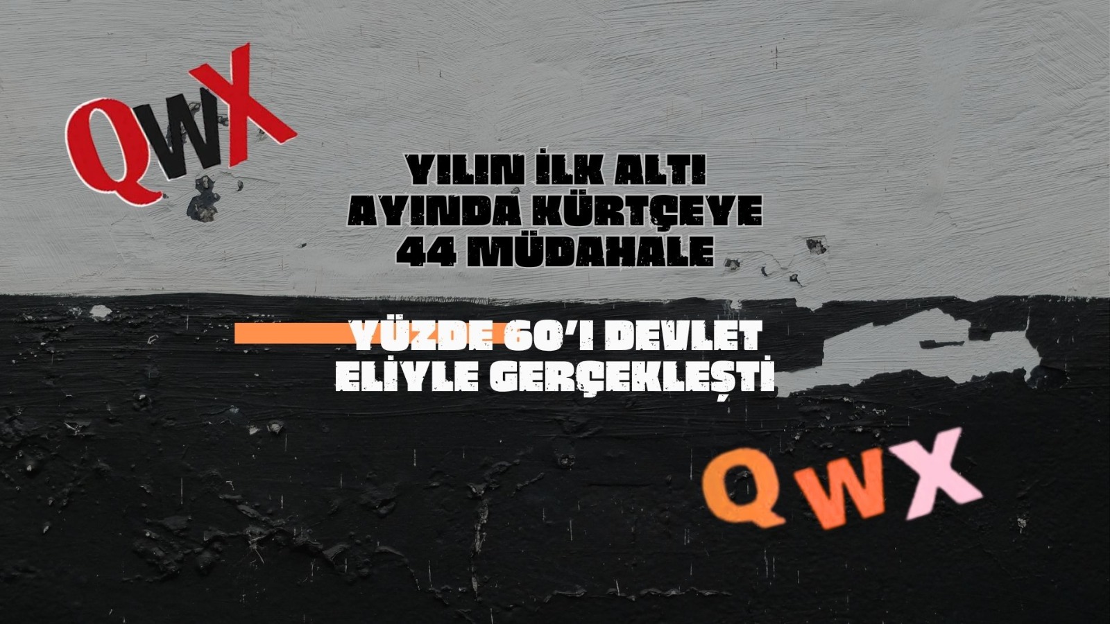 Yılın ilk altı ayında Kürtçeye yönelik en az 44 müdahale kaydedildi. Bu müdahalelerin yüzde 60’tan fazlası devlet kurumları eliyle gerçekleşti.