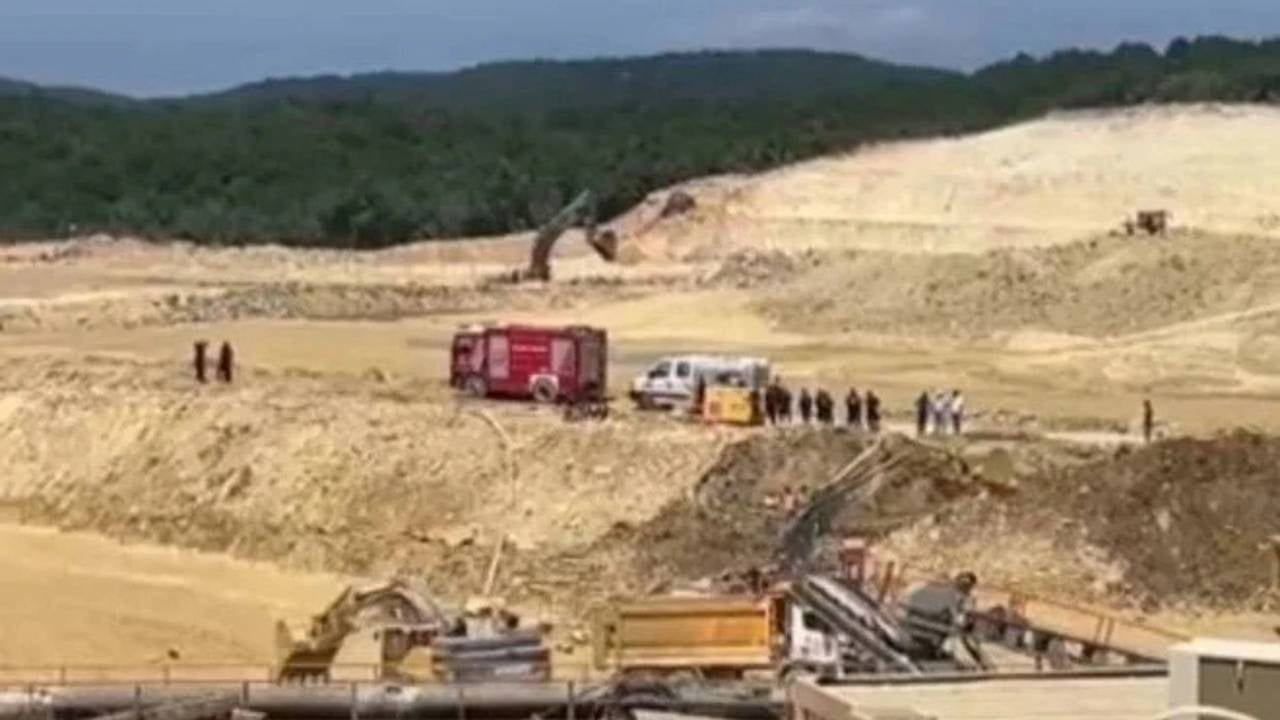 Çatalca’da kum ocağında iş kazası