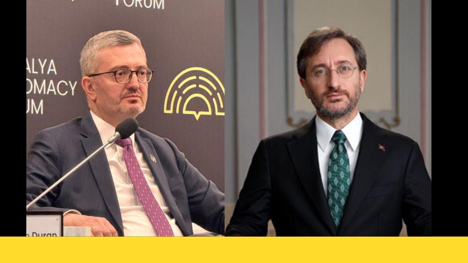 Erdoğan, Fahrettin Altun’u görevden aldı |