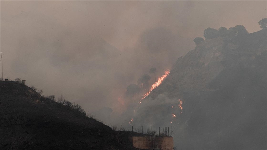 İtalya'nın Sardinya Adası'nda irili ufaklı çıkan 20 orman yangını, karadan ve havadan müdahalelerle söndürme çalışmaları sürüyor.