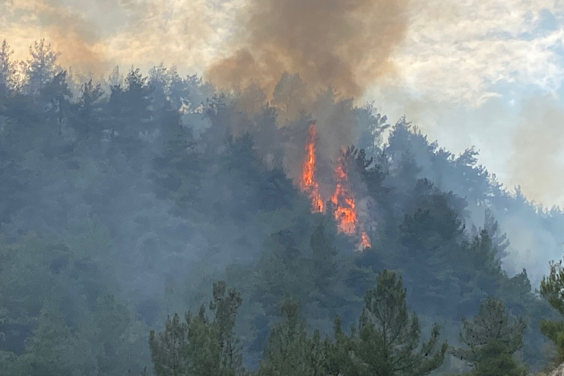 Çanakkale’de orman yangınları ikinci gününde:
