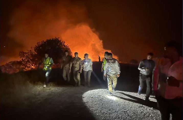 Halepçe’de orman yangını 3 gündür sürüyor |