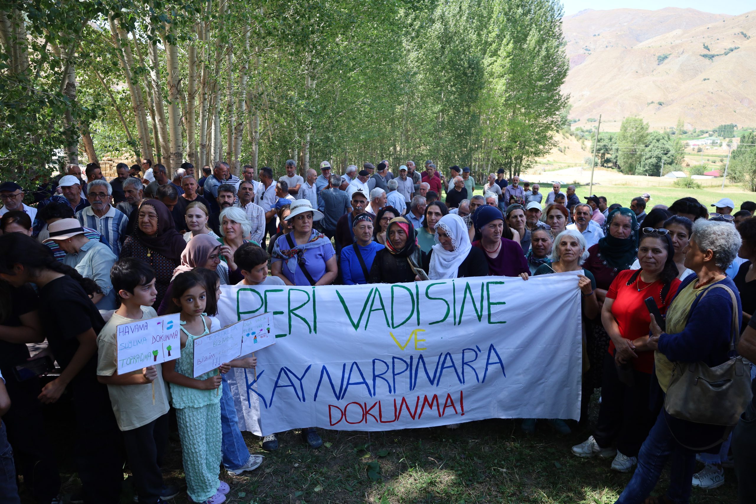 Peri Vadisi’nde jeotermal çalışmalarına karşı yürüyüş |