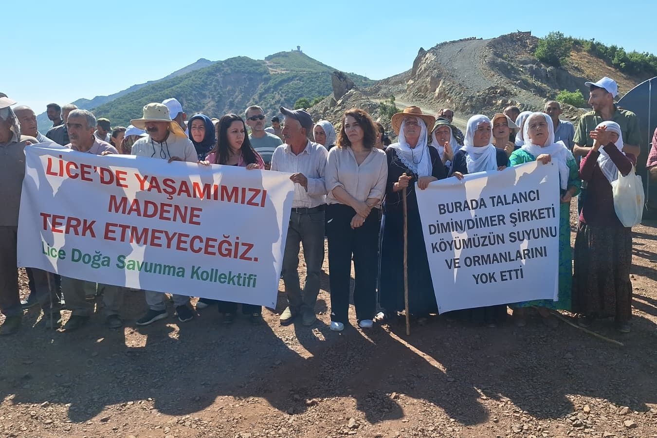 Lice’de DİMİN şirketi protesto edildi |