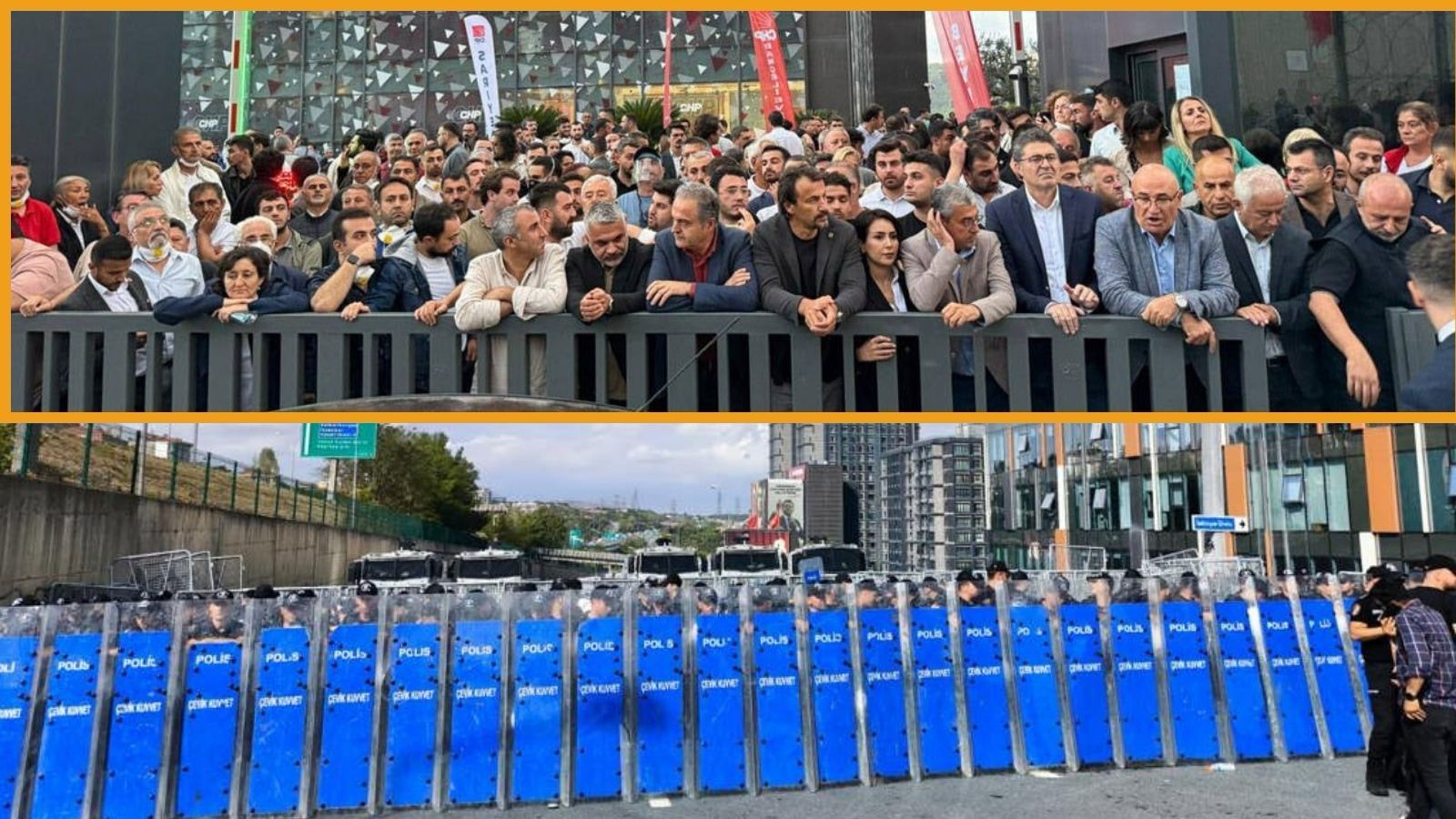 CHP İstanbul il binası polis ablukasında |