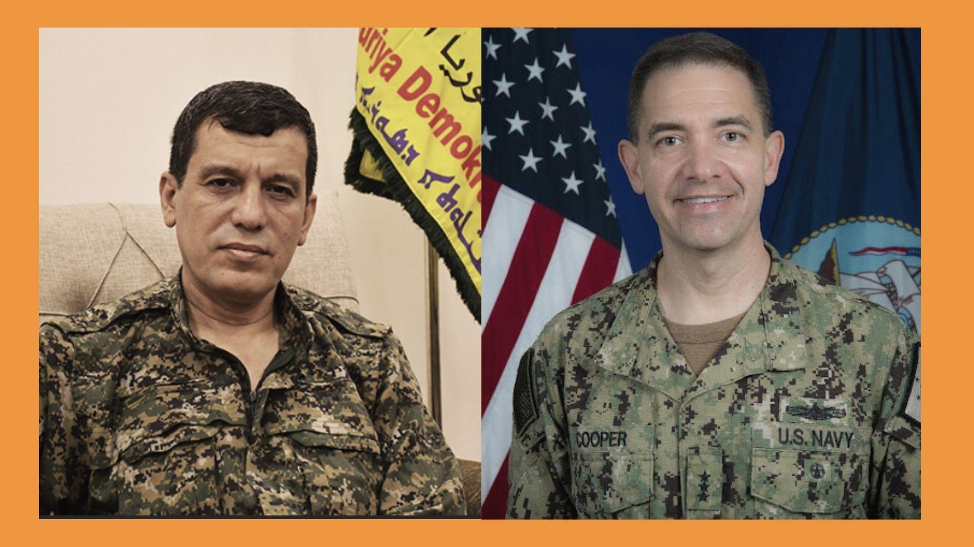 CENTCOM Komutanı Brad Cooper, DSG Genel Komutanı Mazlum Abdî ile bir araya geldi. Görüşmede ABD'nin DSG'ye desteğinin süreceği teyit edildi. Cooper, Hewlêr'de de üst düzey temaslarda bulundu.