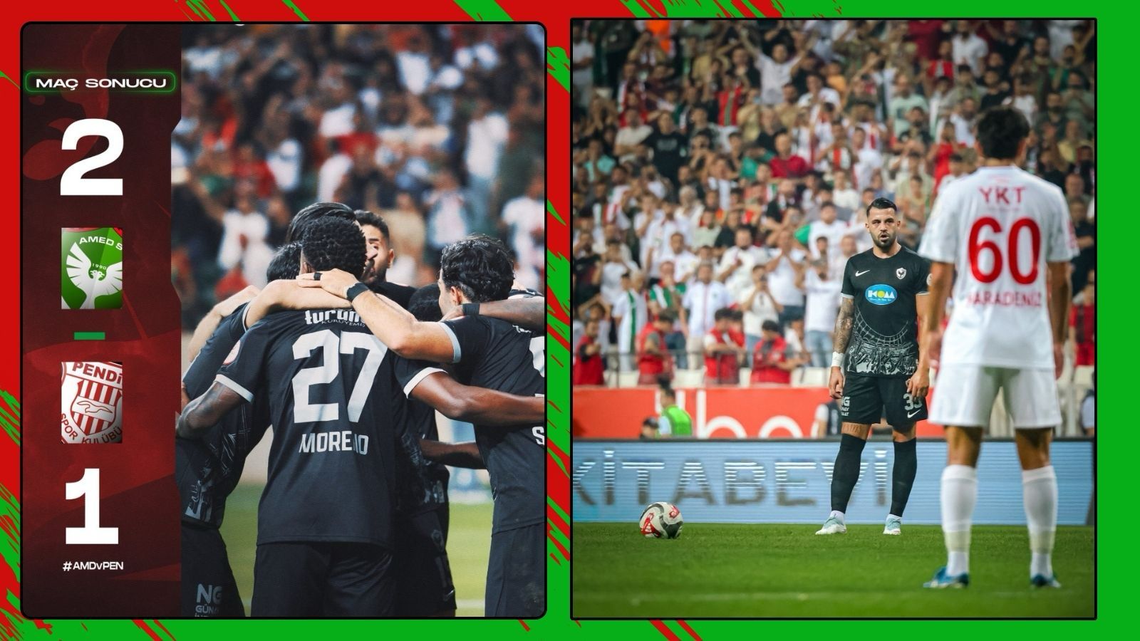 Amedspor rakibini 2-1’lik skorla geçti |