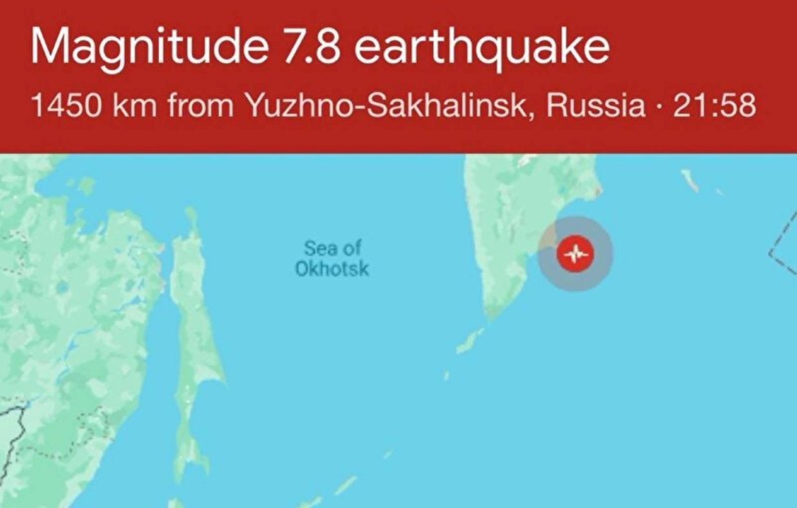 Rusya’da 7.8’lik deprem |