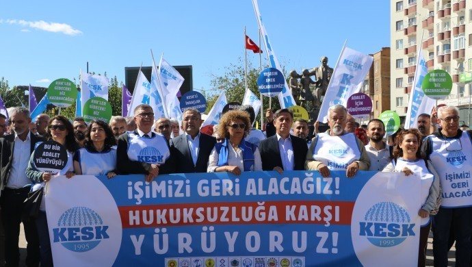KESK üyeleri Diyarbakır’dan Ankara’ya yürüyor |