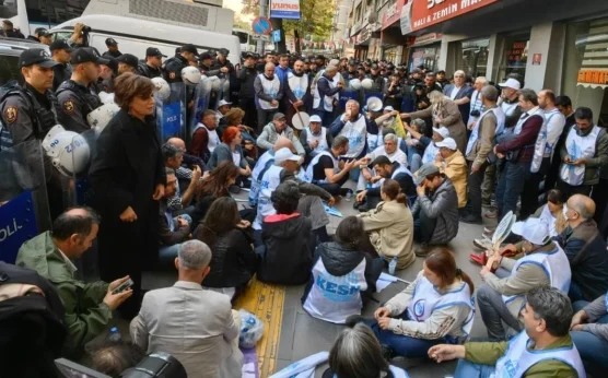 Polis Adalet Bakanlığı’na gidişi engelledi |