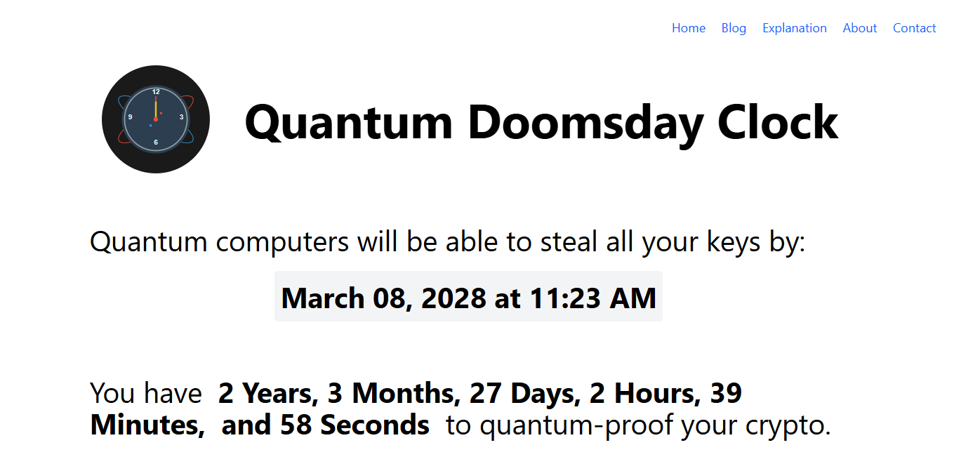 Kuantum Kıyamet Saati  işliyor l