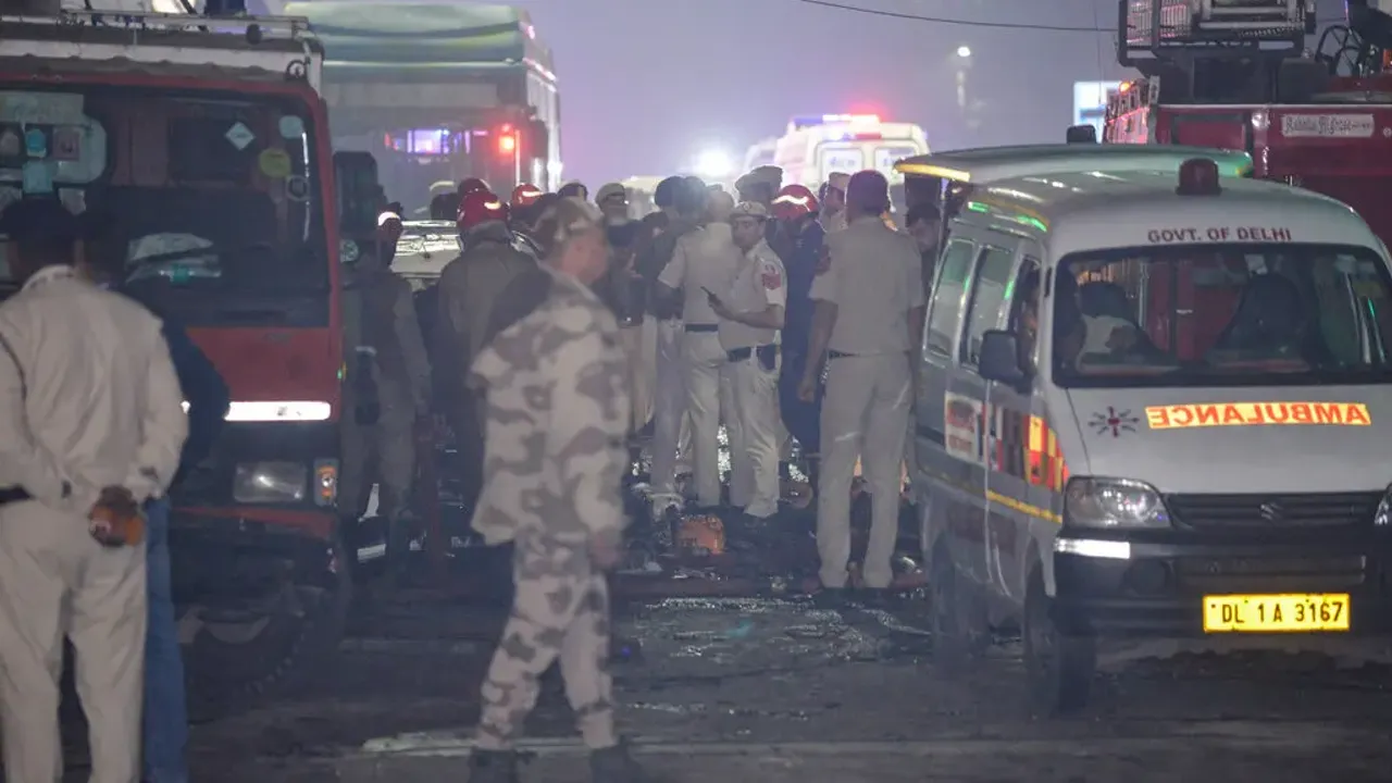 Yoğun trafikte patlama |