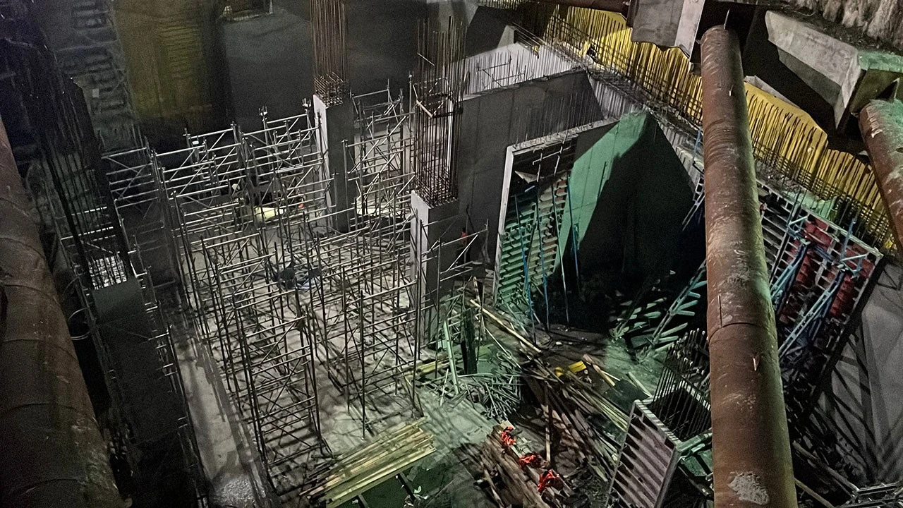 Metro inşaatında çökme |