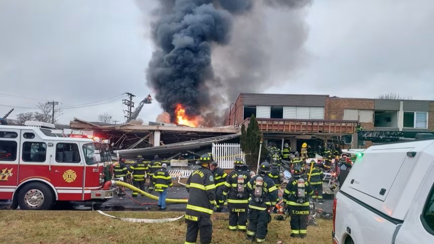 Huzurevinde patlama: