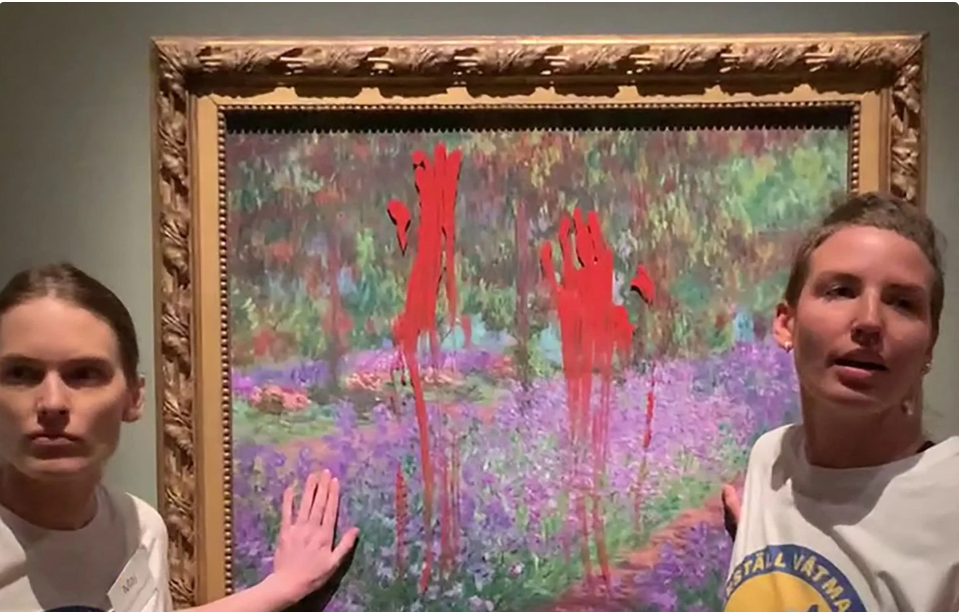 Monet’nin ünlü tablosuna boya sıçratmışlardı I