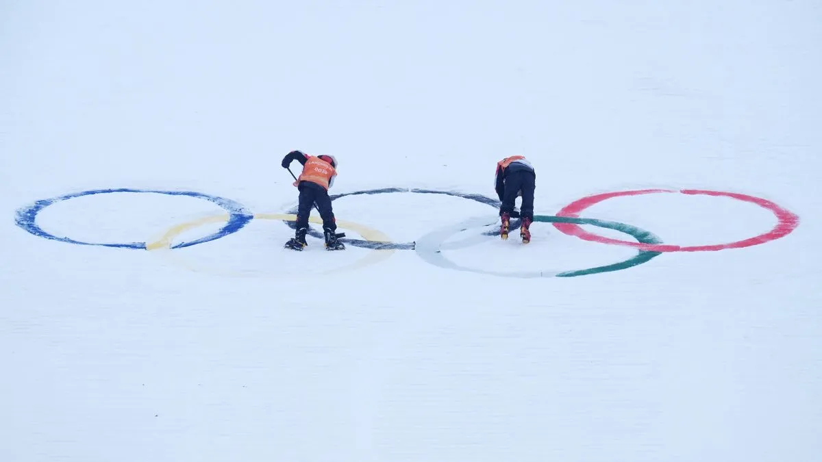 Kış Olimpiyatları inşaat sahası yakınında |