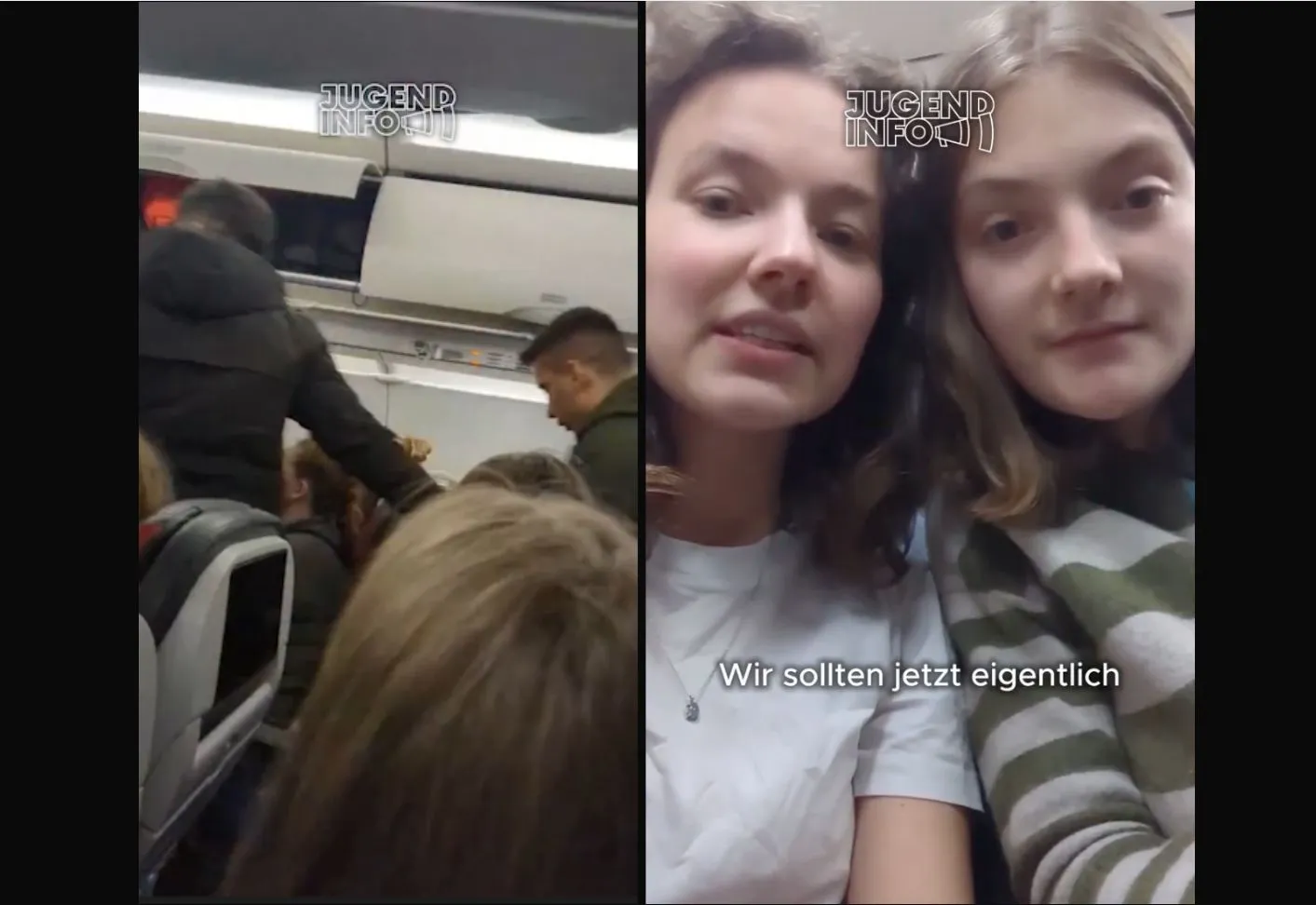 Enternasyonalist gençler uçaktan indirildi |