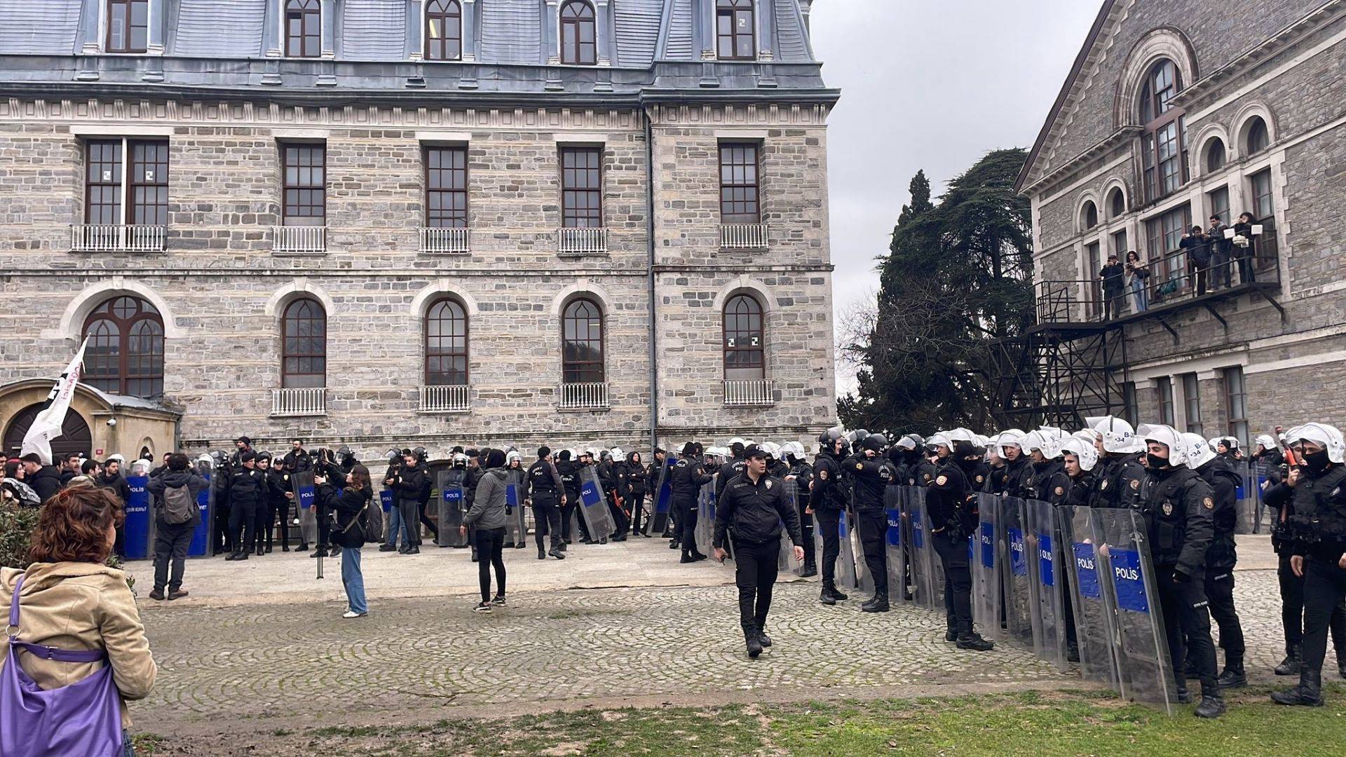 Boğaziçi Üniversitesi öğrencileri eylemde |