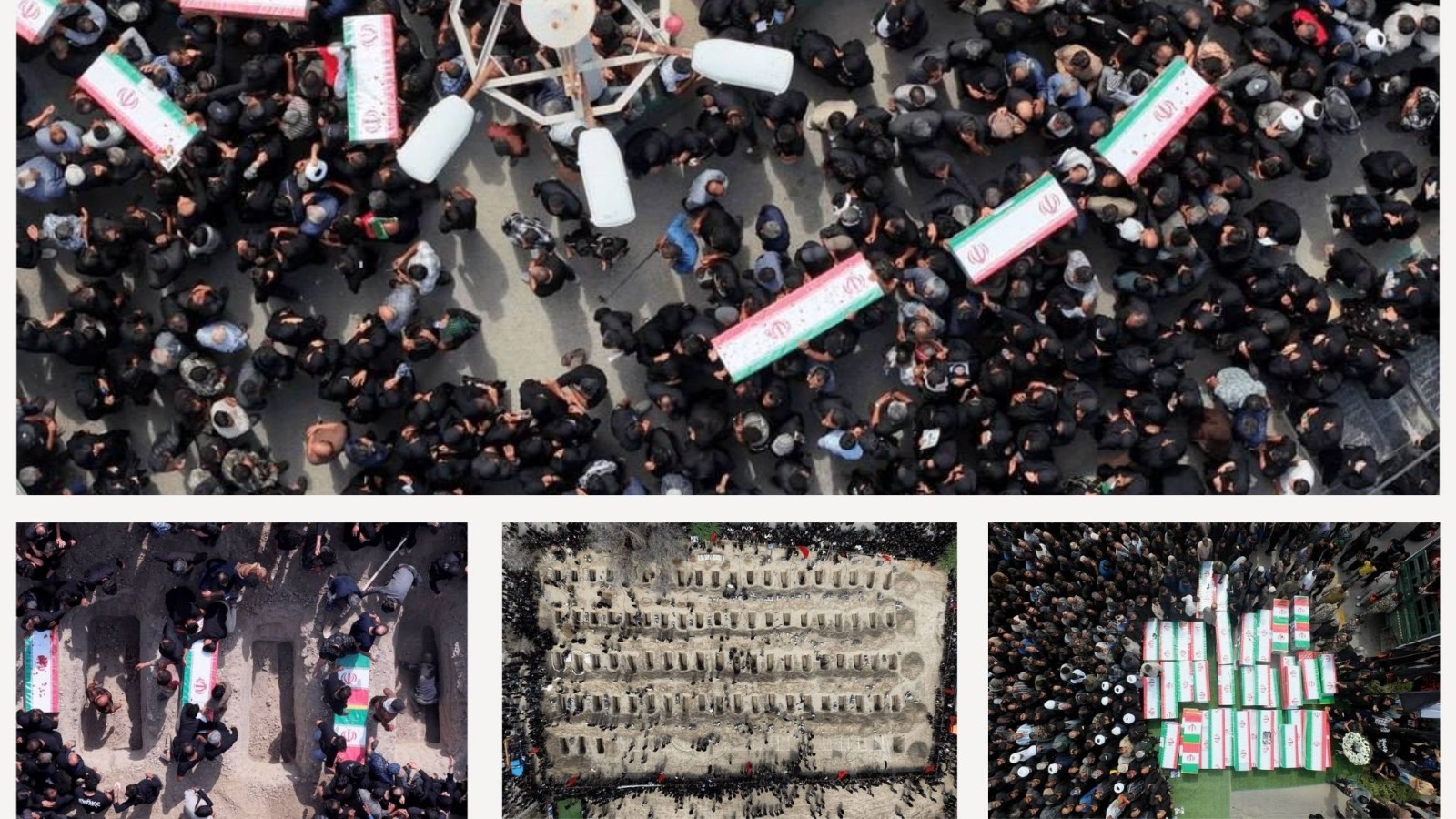 İran’da okul katliamı için toplu cenaze töreni |