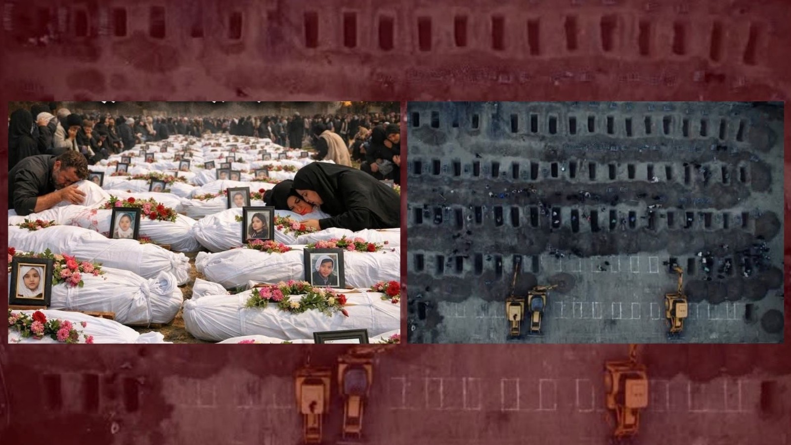 İran’da okul katliamı için toplu cenaze töreni |